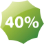 40 percent badge