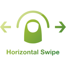 horizontal swipe 2 icon