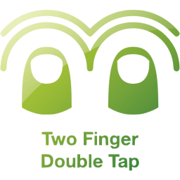 two finger double tap 2 icon