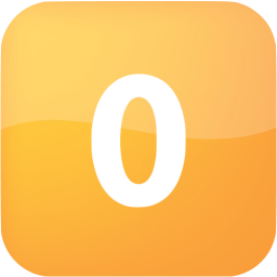 0 filled icon
