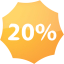 20 percent badge