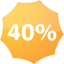 40 percent badge