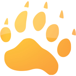 footprints bear icon