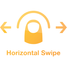horizontal swipe 2 icon