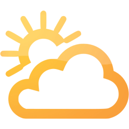 partly cloudy day icon