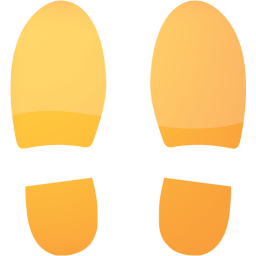 shoes footprints icon