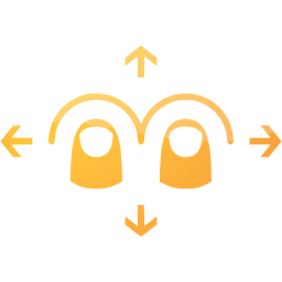 two finger omnidirectional swipe icon