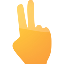 two fingers icon