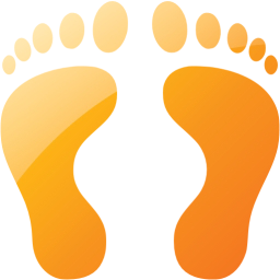 human footprints icon