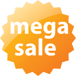 mega sale badge icon