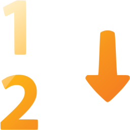 numerical sorting icon