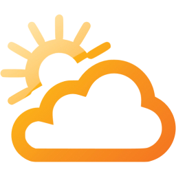 partly cloudy day icon