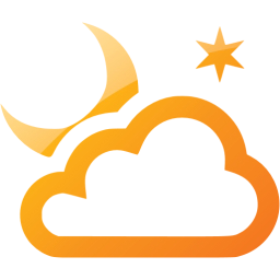 partly cloudy night icon