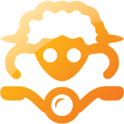 sheep on bike icon