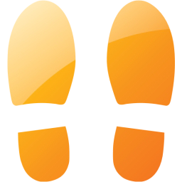 shoes footprints icon