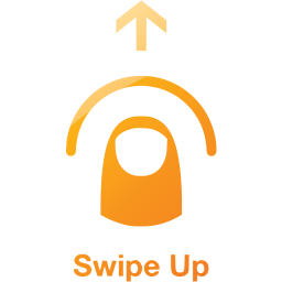 swipe up 2 icon