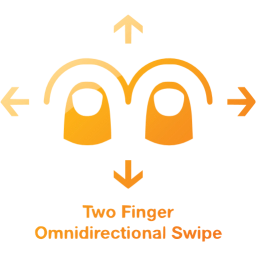 two finger omnidirectional swipe 2 icon