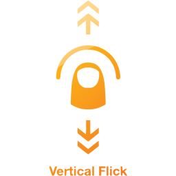 vertical flick 2 icon