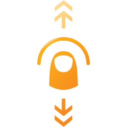 vertical flick icon