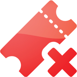 delete ticket icon