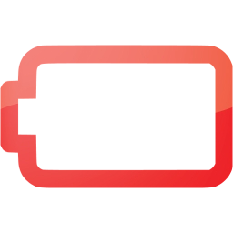 empty battery icon
