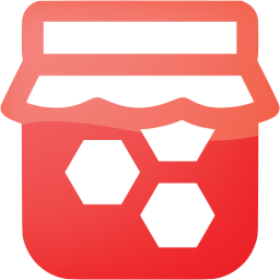 Web 2 red honey icon - Free web 2 red honey icons - Web 2 red icon set