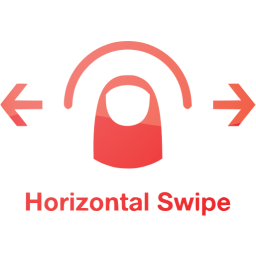 horizontal swipe 2 icon