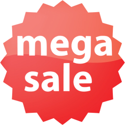 mega sale badge icon
