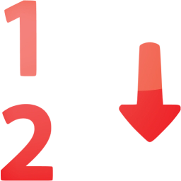 numerical sorting icon
