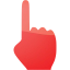 one finger