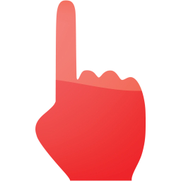 one finger icon
