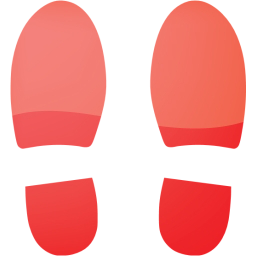 shoes footprints icon