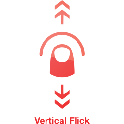 vertical flick 2 icon