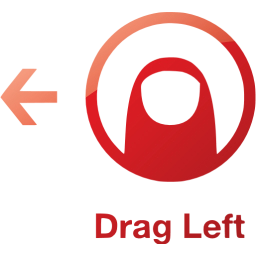 drag left 2 icon