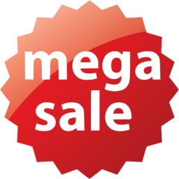 mega sale badge icon