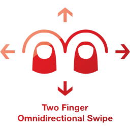 two finger omnidirectional swipe 2 icon
