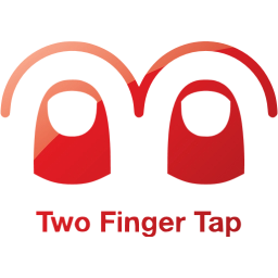 two finger tap 2 icon