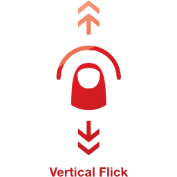 vertical flick 2 icon