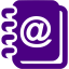 indigo address book icon