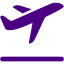 indigo airplane takeoff icon