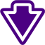 indigo arrow down icon