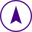 indigo arrow up 8 icon