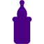 indigo baby bottle icon