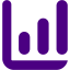 indigo bar chart 2 icon