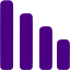 indigo bar chart 4 icon