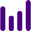 indigo bar chart 6 icon