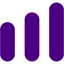 indigo bar chart 9 icon