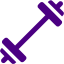 indigo barbell icon