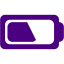 indigo battery icon