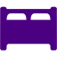 indigo bed icon